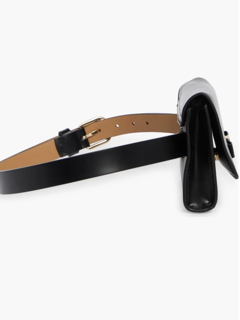 Kate Spade Black Leather Bow Belt Bag w/Gold Hardware      Sz L/XL NWT